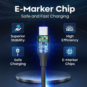 (Pack 2) 100W USB C to USB C Cable 1M USBC to USBC PD Fast Charging  Cable