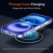 Premium Quality Anti Yellowing Magnetic Case for iPhone 16 Compatible with MagSafe, Shockproof Phone Bumper Cover, Anti-Scratch Clear Back (Clear) (iPhone 16)