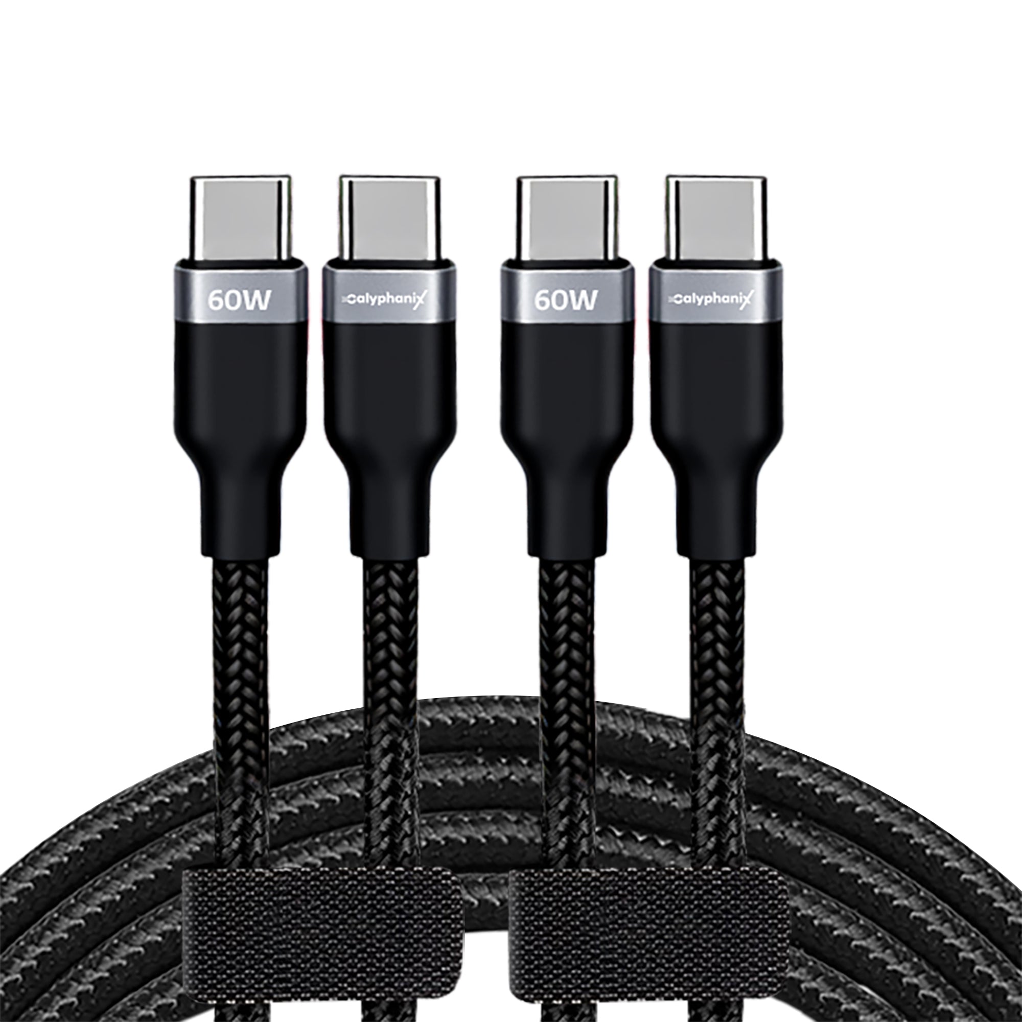 (Pack 2) 60W USB C to USB C Cable 1M USBC to USBC PD Fast Charging Type C Charger Cable