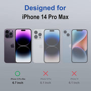 Premium Quality Clear Magnetic Case for iPhone 14 pro max Compatible with MagSafe, Shockproof Phone Bumper Cover, Anti-Scratch Clear Back (Clear) (iPhone 14 pro max)
