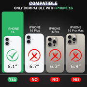Premium Quality Anti Yellowing Magnetic Case for iPhone 16 Compatible with MagSafe, Shockproof Phone Bumper Cover, Anti-Scratch Clear Back (Clear) (iPhone 16)