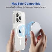Premium Quality Clear Magnetic Case for iPhone 14 pro max Compatible with MagSafe, Shockproof Phone Bumper Cover, Anti-Scratch Clear Back (Clear) (iPhone 14 pro max)