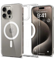 Premium Quality Anti Yellowing Magnetic Case for iPhone 15 Pro Compatible with MagSafe, Shockproof Phone Bumper Cover, Anti-Scratch Clear Back (Clear) (iPhone 15 Pro)