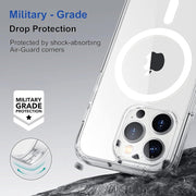 Premium Quality Clear Magnetic Case for iPhone 14 pro max Compatible with MagSafe, Shockproof Phone Bumper Cover, Anti-Scratch Clear Back (Clear) (iPhone 14 pro max)